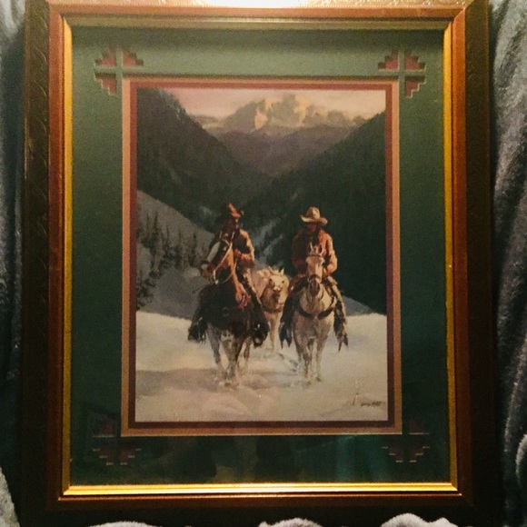 Vintage Home Interiors Western Art - Picture 2 of 2